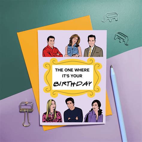 Friends Tv Show Birthday Card Printable